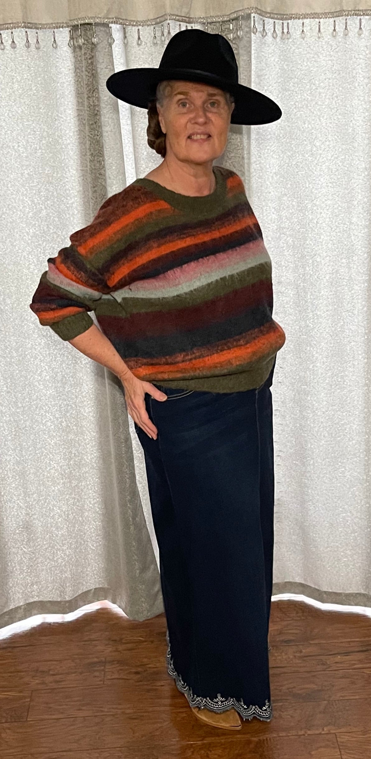 The “Lacey” Maxi Denim Skirt: S-5X. Best Selling!