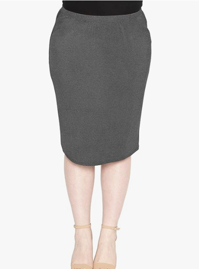 Gray Skirt -28” : S-3X