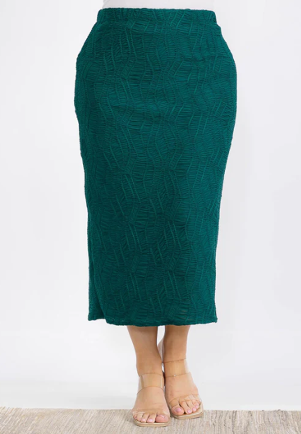 NEW! Dark Green Skirt : S-4X (Arriving in Stock: 9/15)