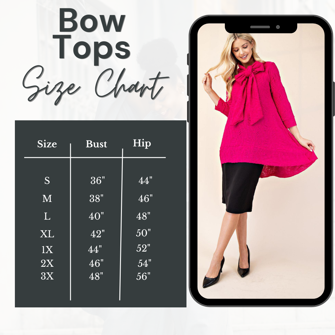 Hot Pink Bow Top! S-M. FINAL SALE! Cannot Be Returned!
