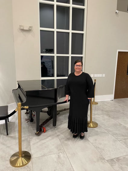 Black Ruffle Dress: Medium FINAL SALE! Cannot Be Returned!