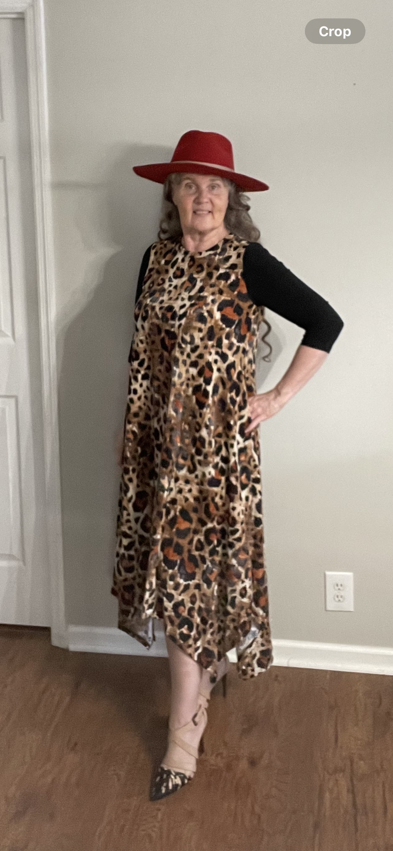 "Cheryl" Cheetah Print Dress: S-L. Final Sale! Cannot be Returned!