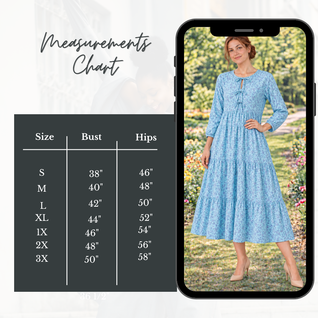 NEW! "Marissa" Sky Blue Floral Dress: S-3X