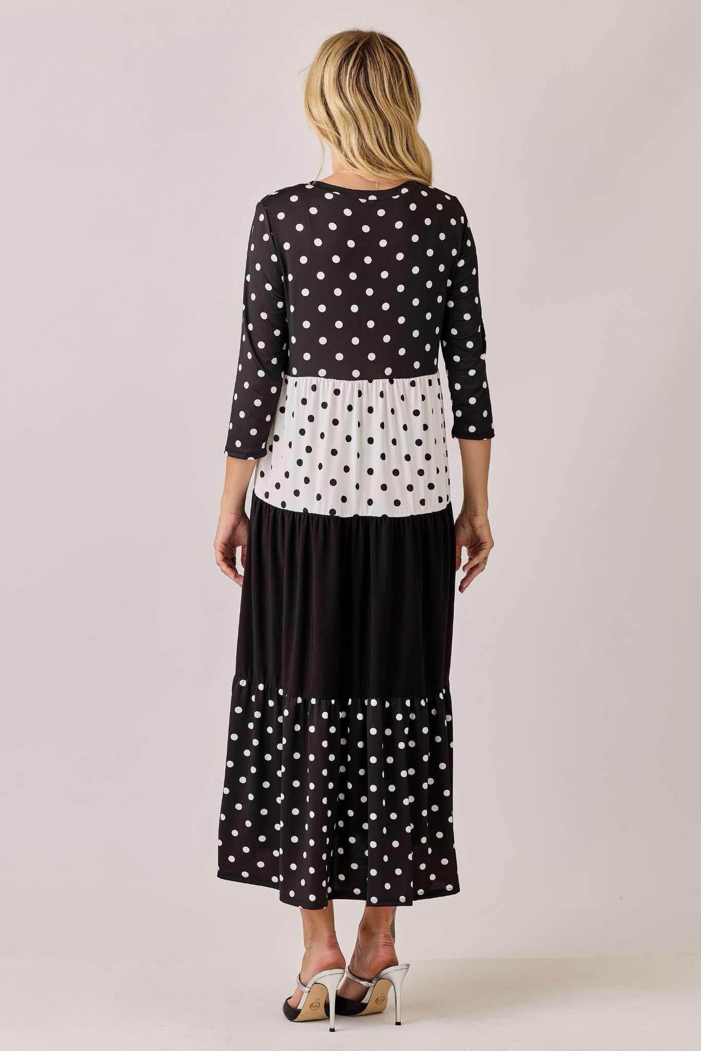Black Polka Dot: S-3X.