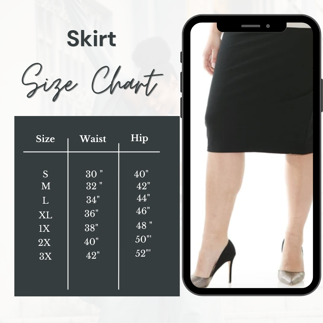 Brown  28" Skirt S-3X.
