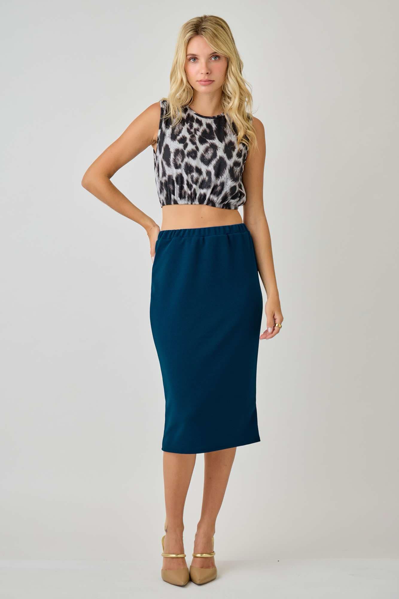 Teal  27" Skirt S-M  Final Sale! Cannot Be Returned!