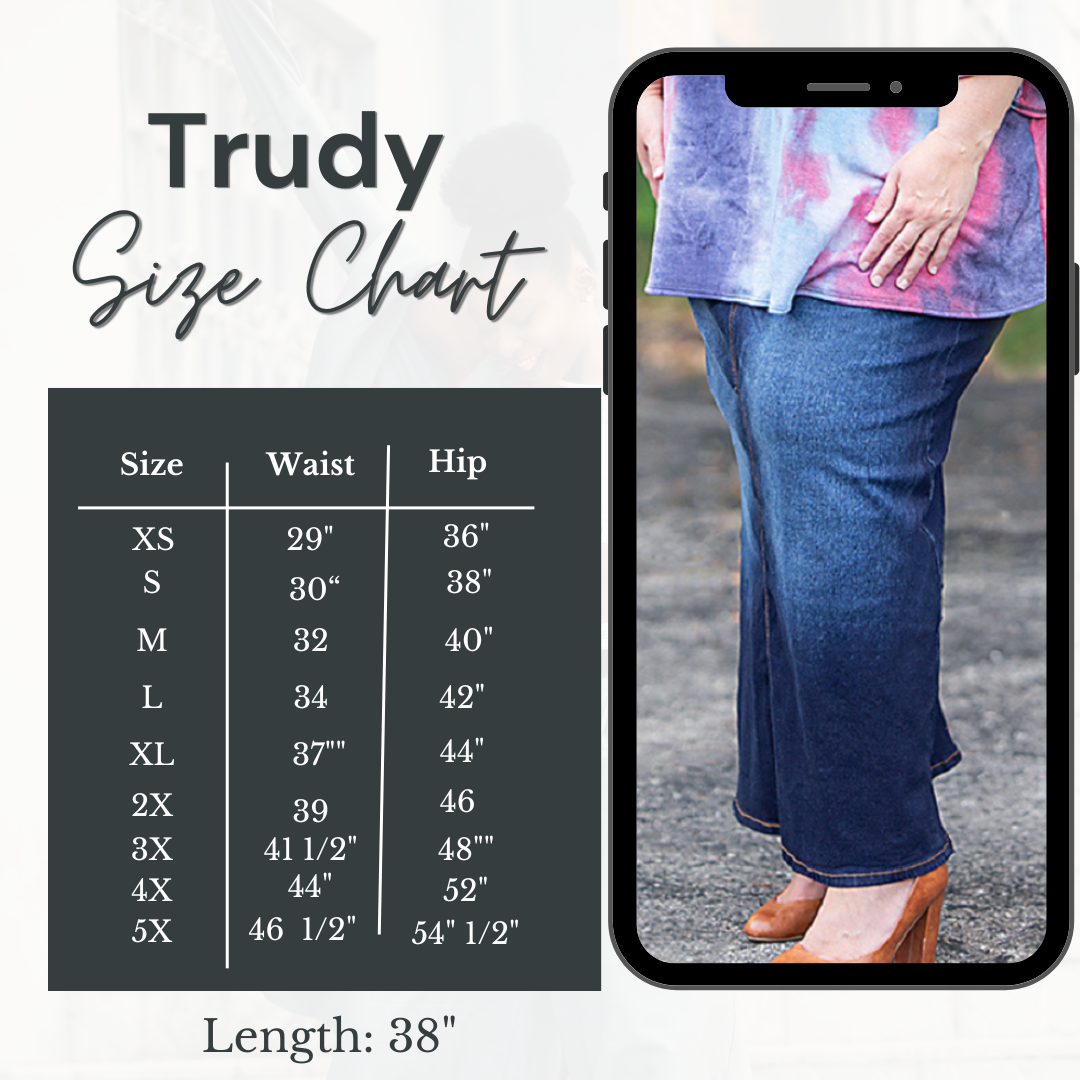 The "Trudy" Dark Indigo XS-5X (Style #241). Best Selling!