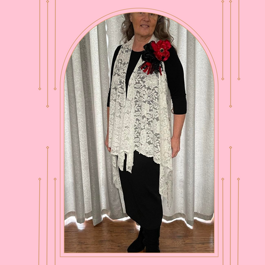 White Lace Vest (S-2X)