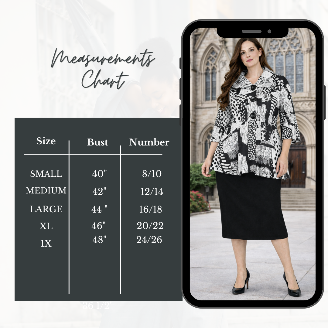 NEW! Black & White Textured Jacket: M-1X