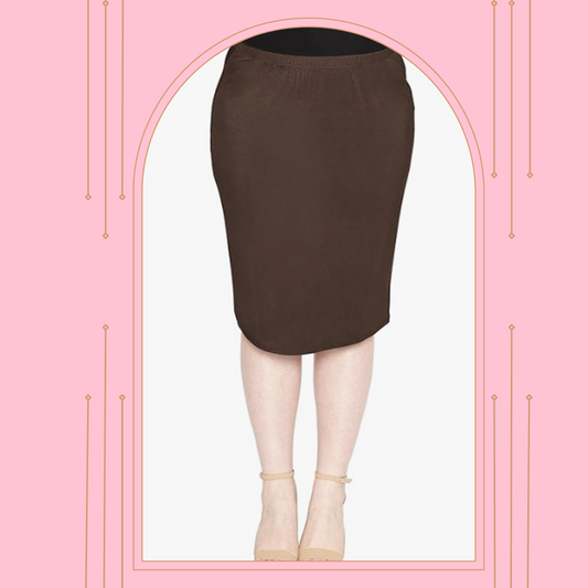Brown  28" Skirt S-3X.