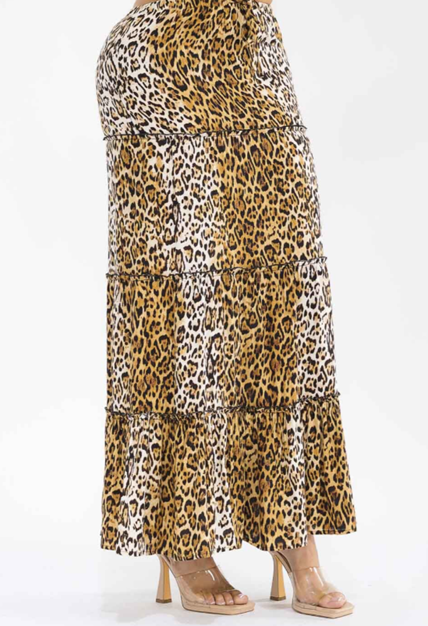 NEW! Leopard Maxi Skirt: S-L