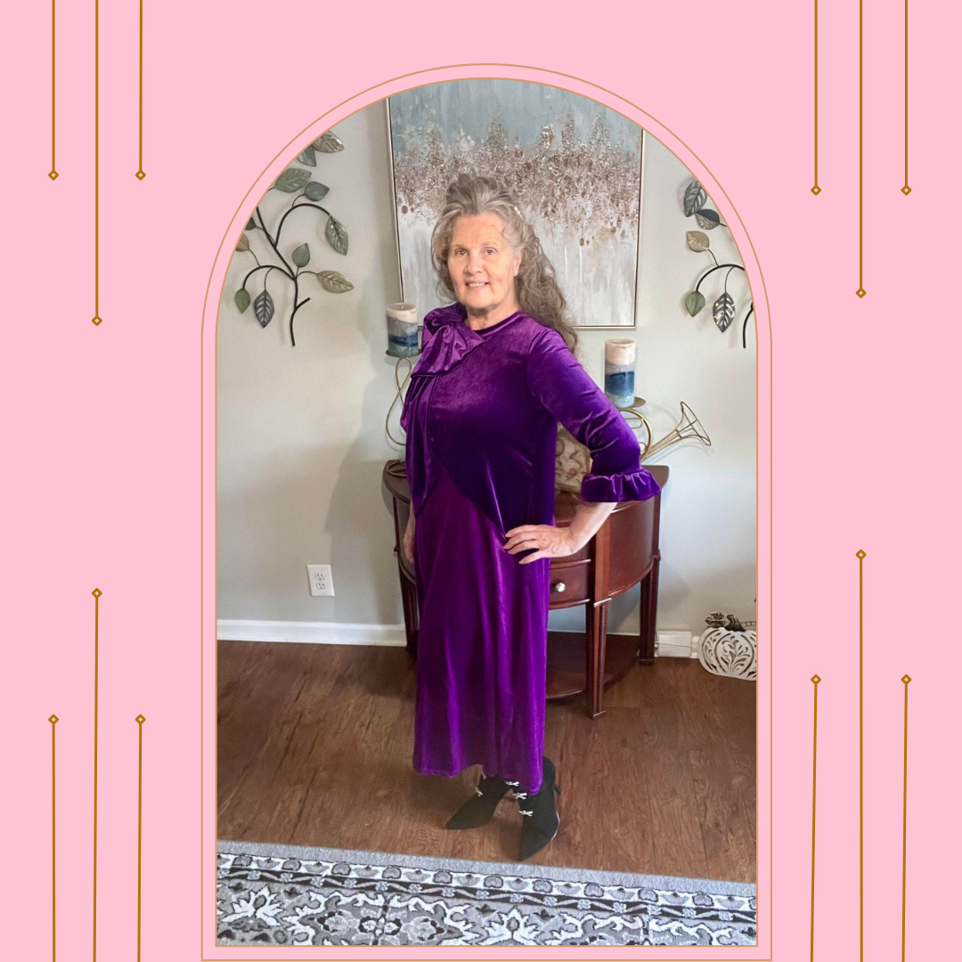 Purple/Plum Velvet Dress: S-3X. Can Be Returned For Exchange Only!