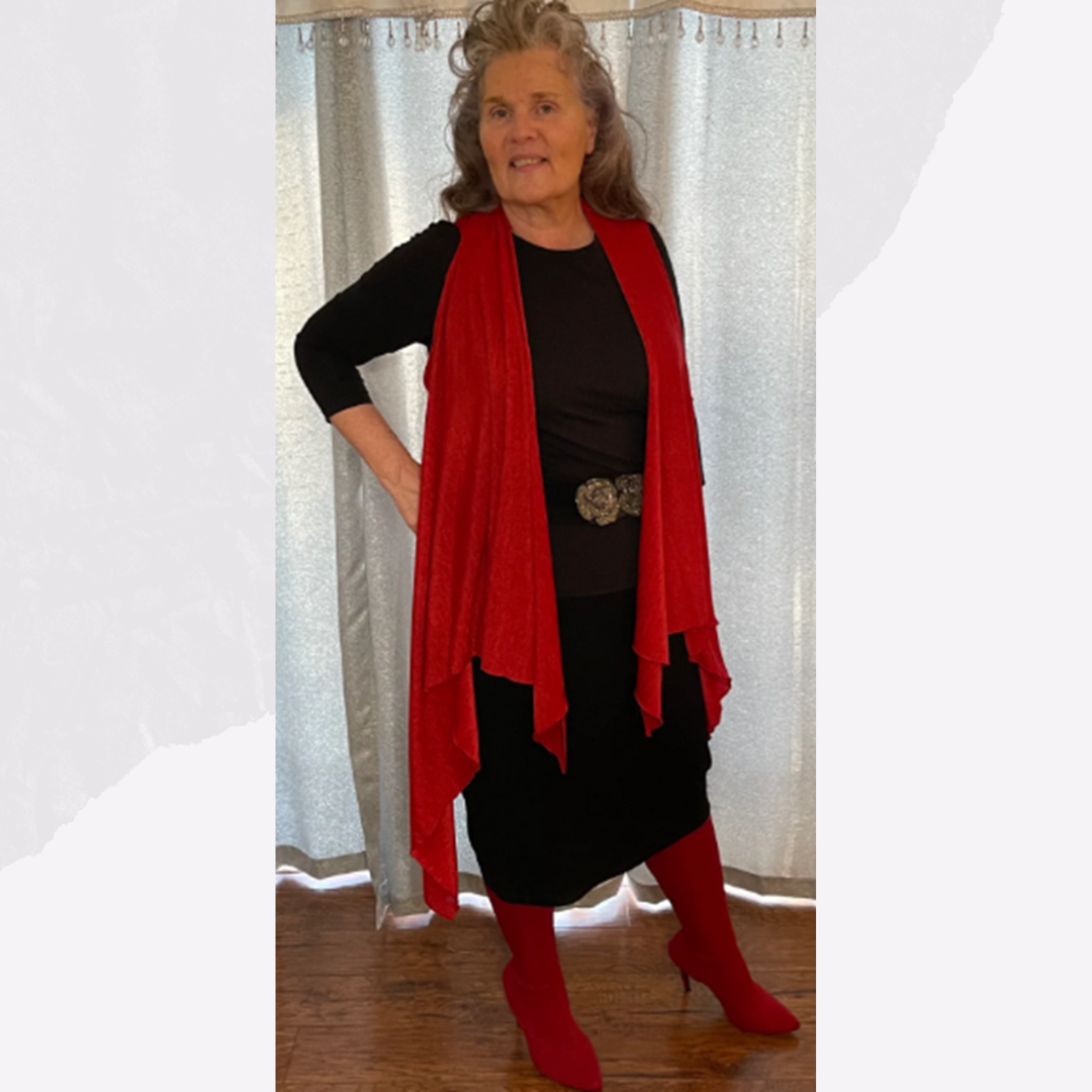 Red Long Vest (S-2X) Arriving in Stock: 8/30