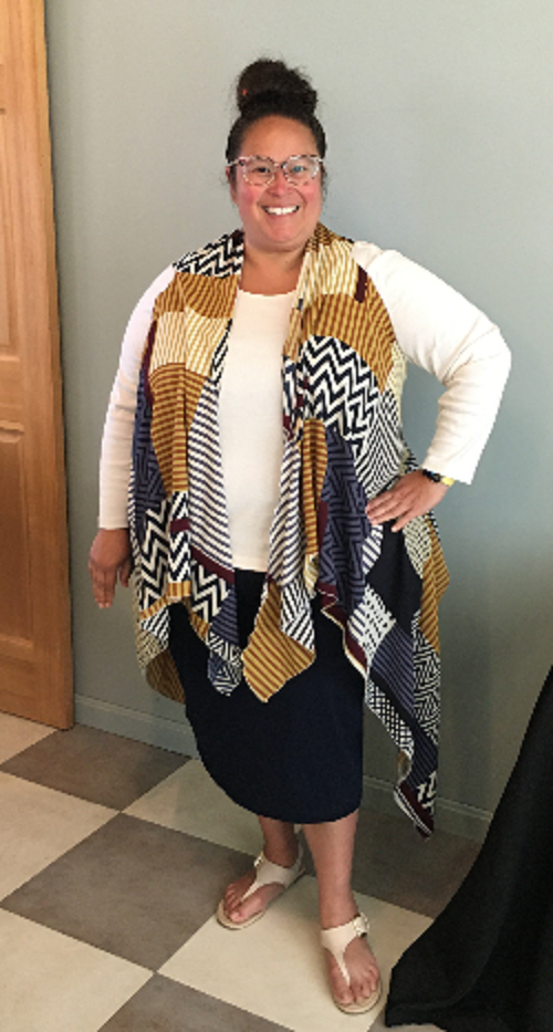 New! Navy 33” Skirt: 1X-3X