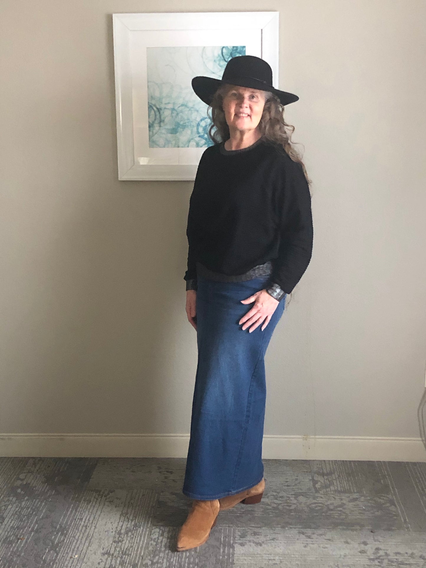 “Trudy” Indigo Wash #241 XS -5X