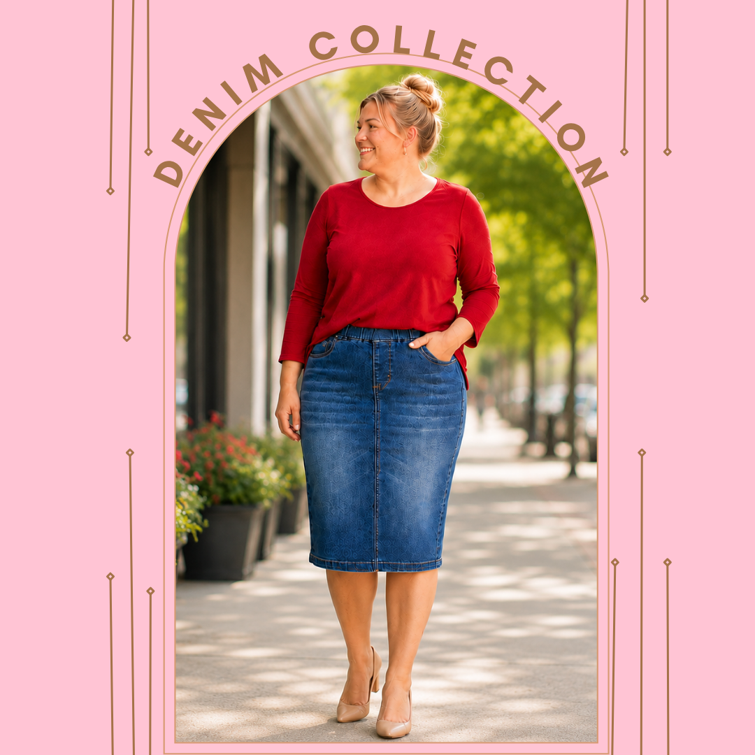 Denim Skirts: XS-5X