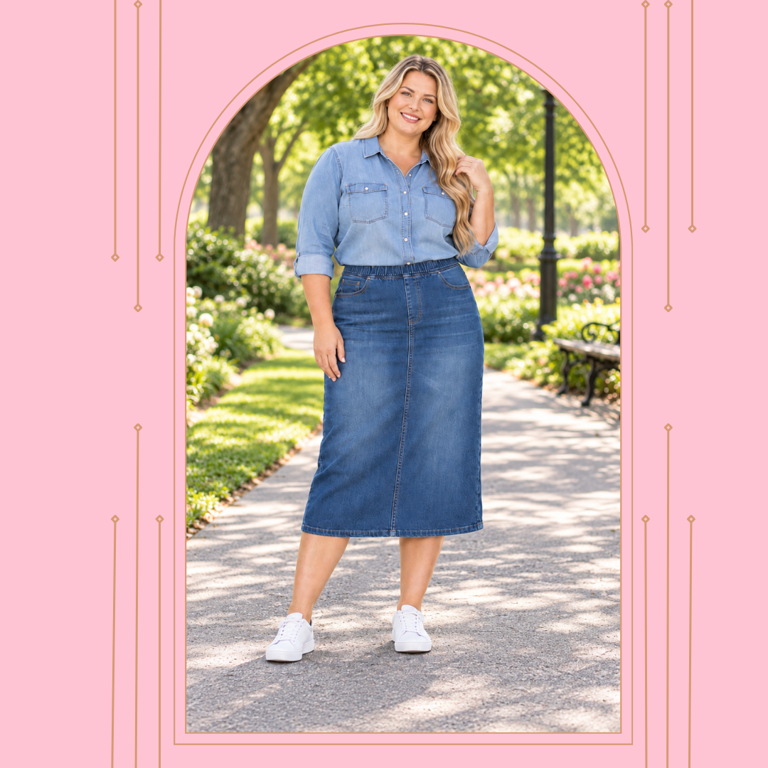 "Juliet"  Indigo Wash XS-3X  (Elastic Waist) Arriving in Stock: 9/16
