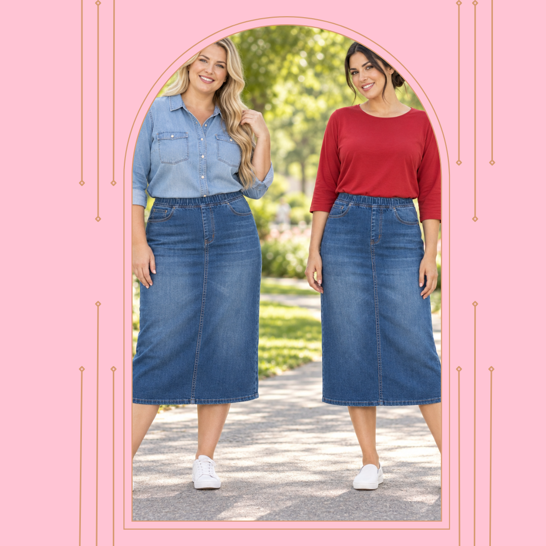 "Juliet"  Indigo Wash XS-3X  (Elastic Waist) Arriving in Stock: 9/16