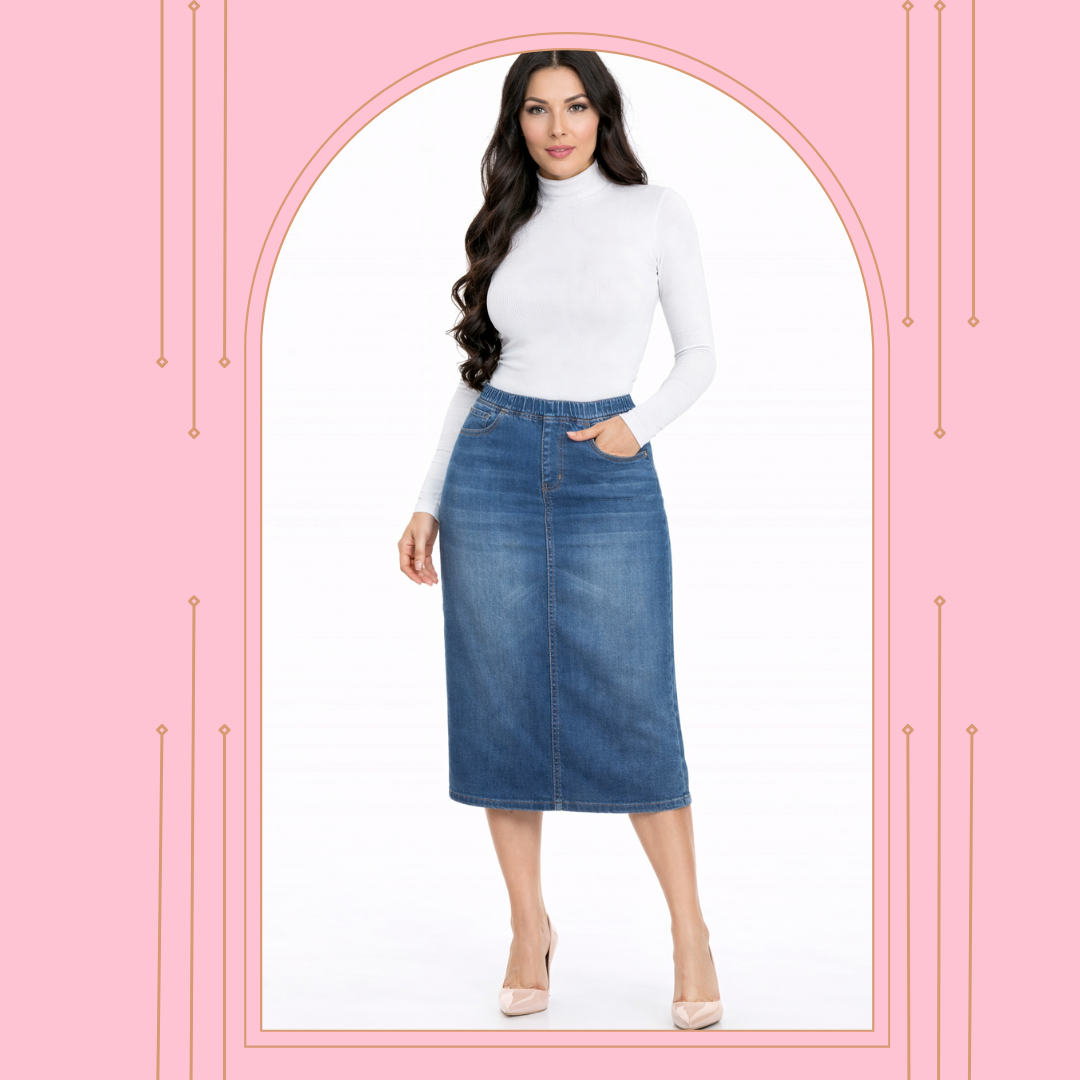 The "Juliet"  Vintage Wash ( #104) S-  5X (Elastic Waist)