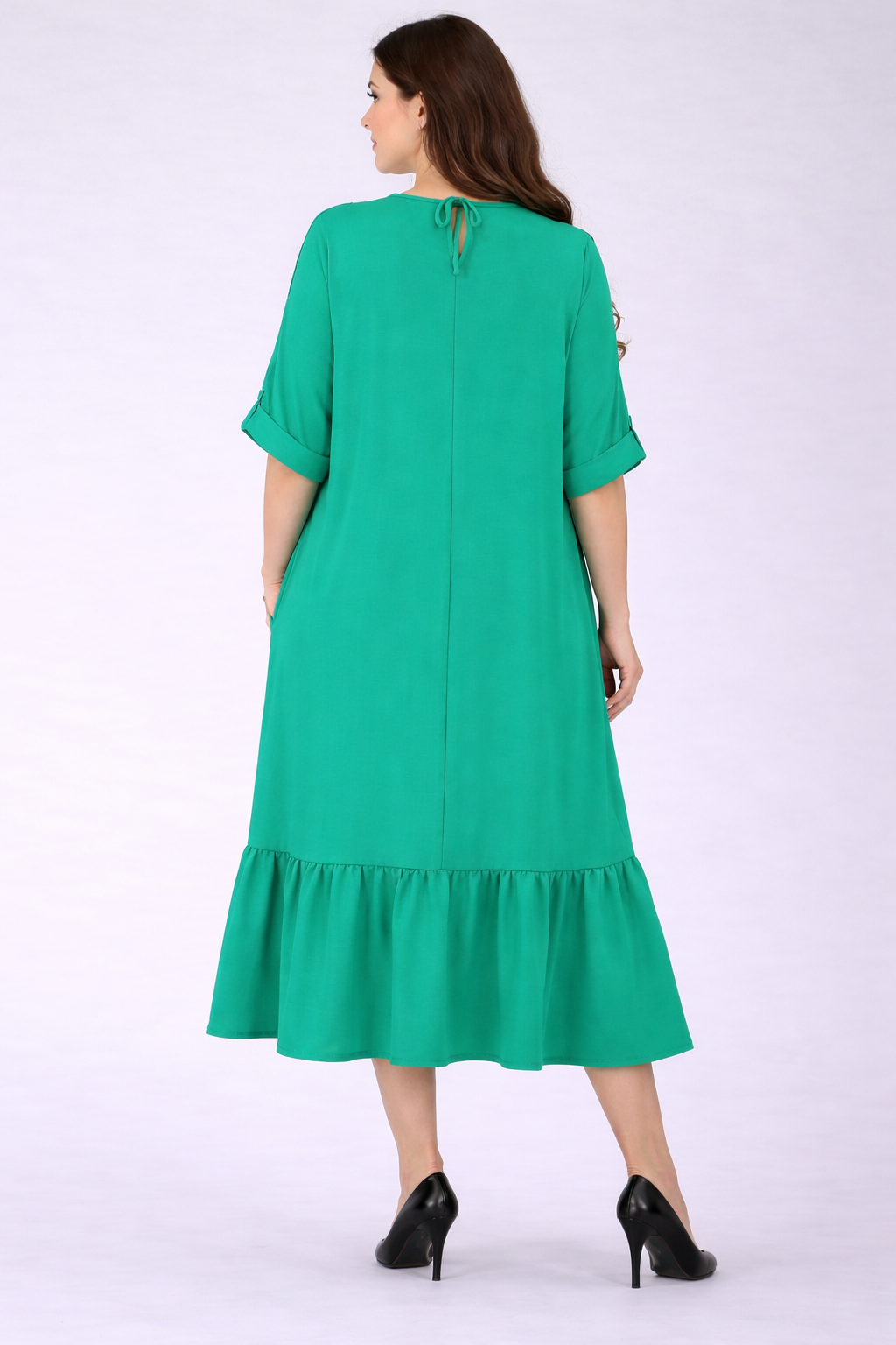 "Emerald" “Oversized “ Green Plus Dress: 1X-3X  (Fits up to 5X) FINAL SALE! Cannot be Returned!