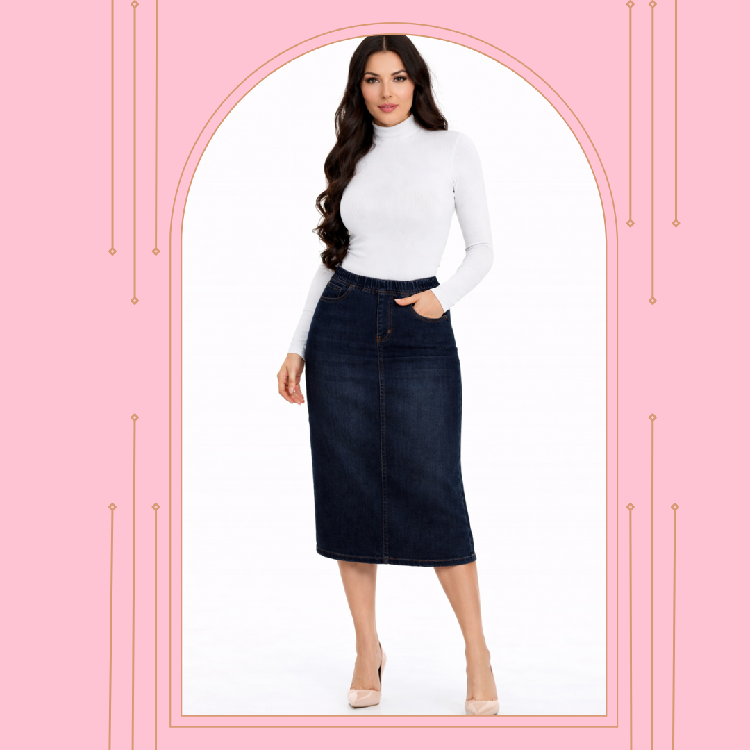 The "Juliet"  Black "Washed" Denim Skirt  XS FINAL SALE! Cannot Be Returned!