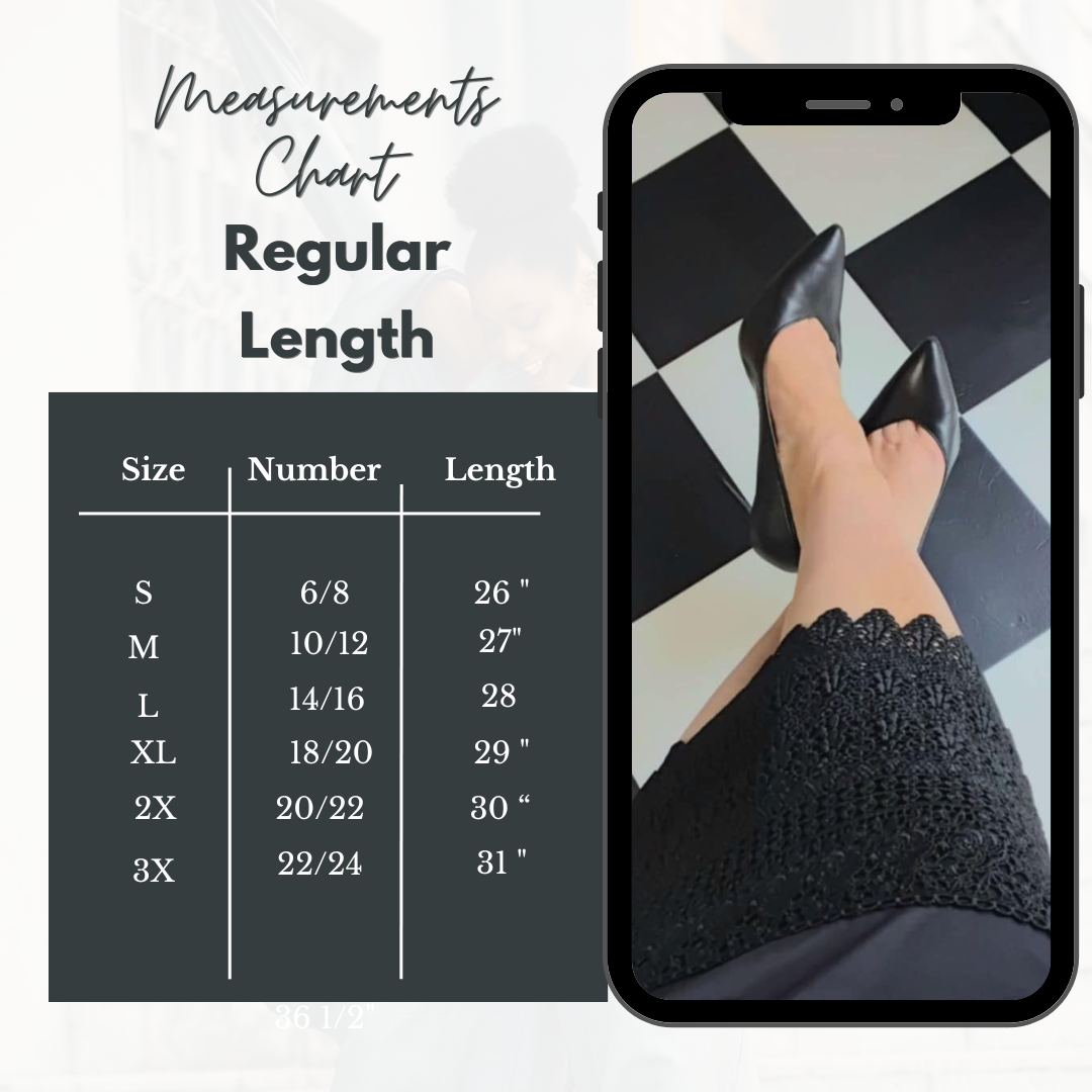 NEW! Black Skirt Extender: S-3X