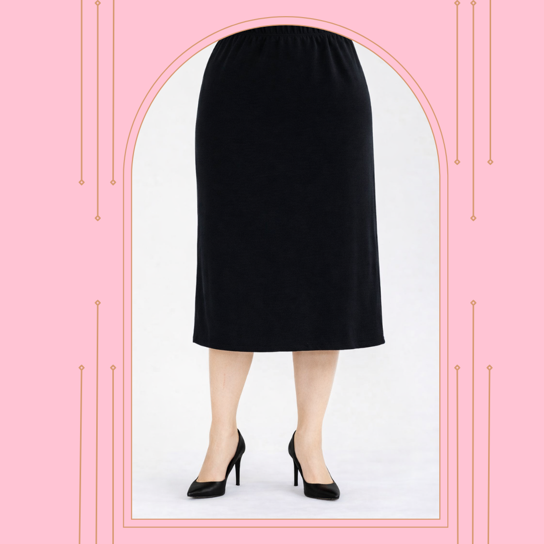 Black Skirt: 31" Length: S-5X