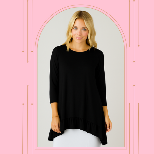 NEW! Black Top: S-3X  Arriving in Stock: 9/20