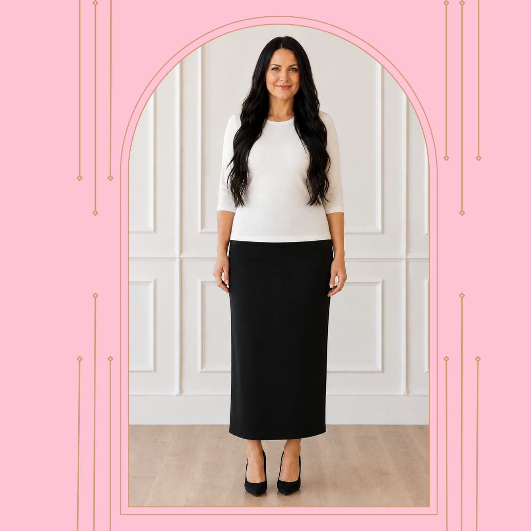 NEW! Black Skirt: 34 " S-5X
