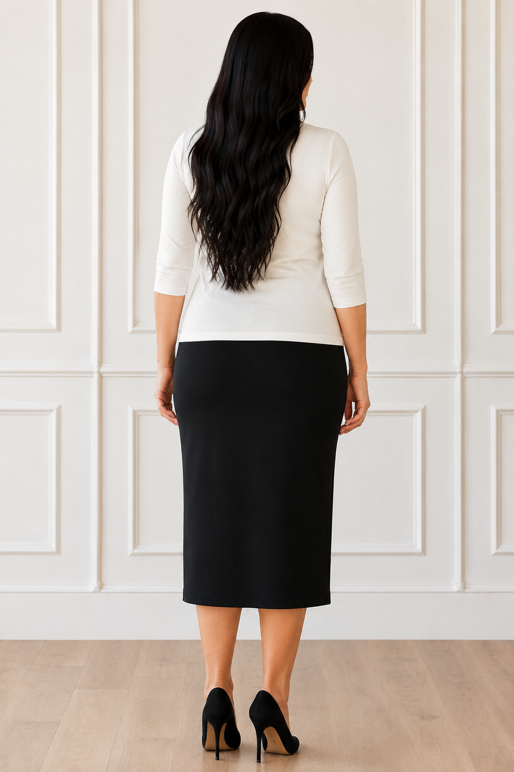 Black Skirt: 31" Length: S-5X