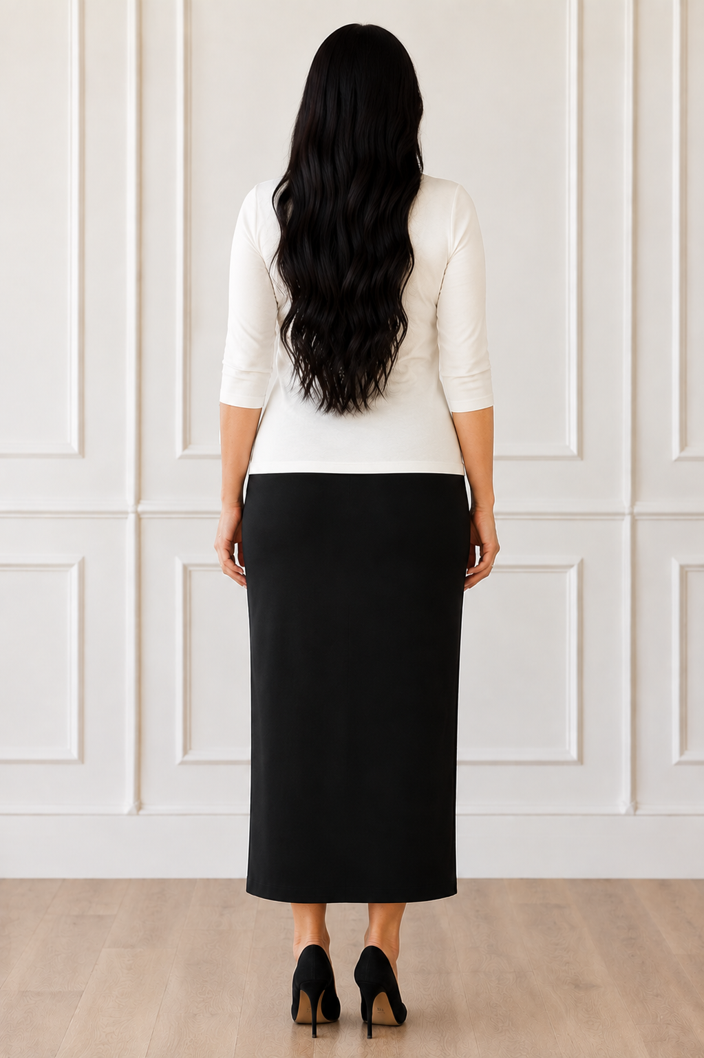 NEW! Black Skirt: 34 " S-5X