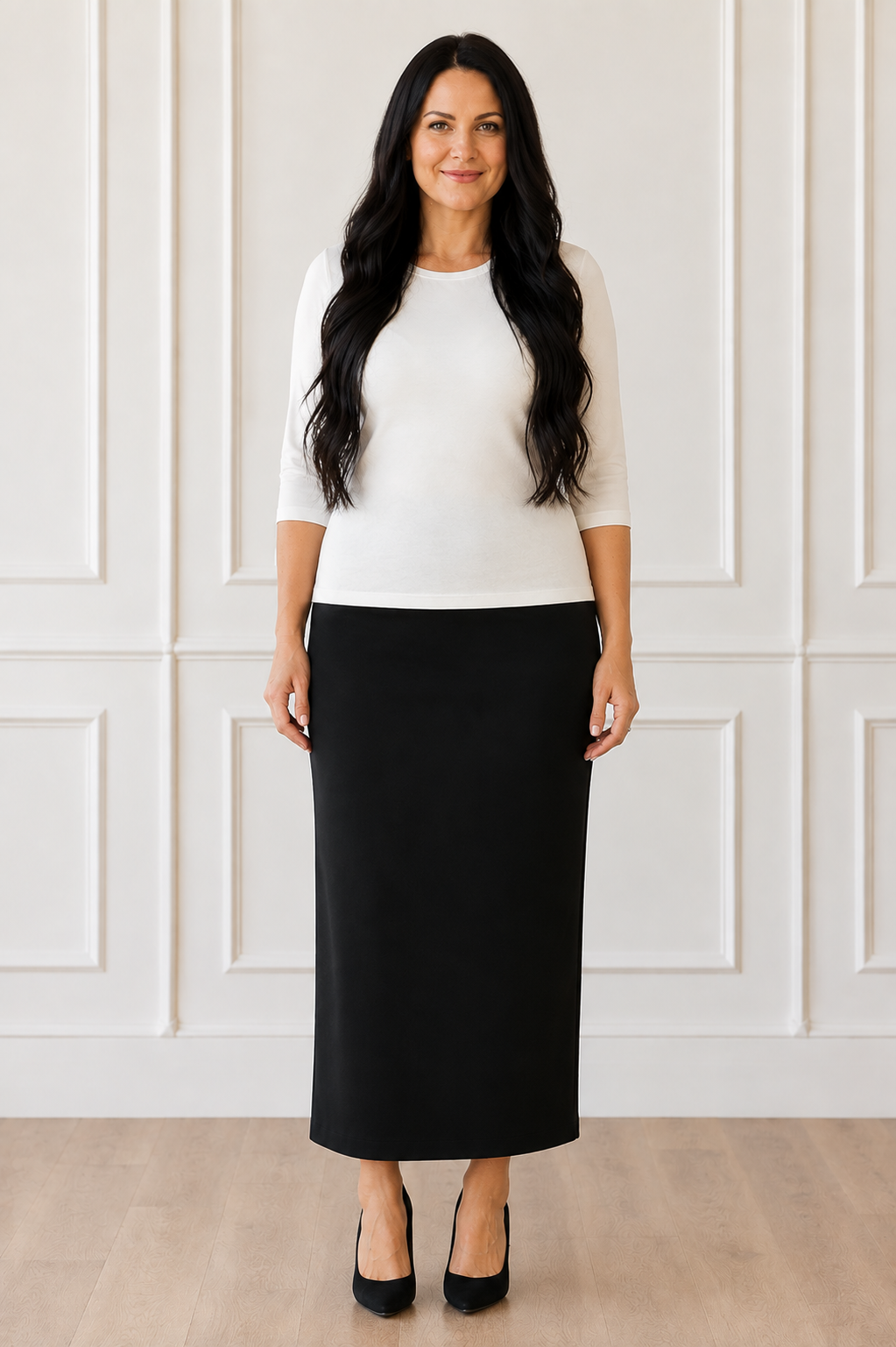 NEW! Black Skirt: 34 " S-5X