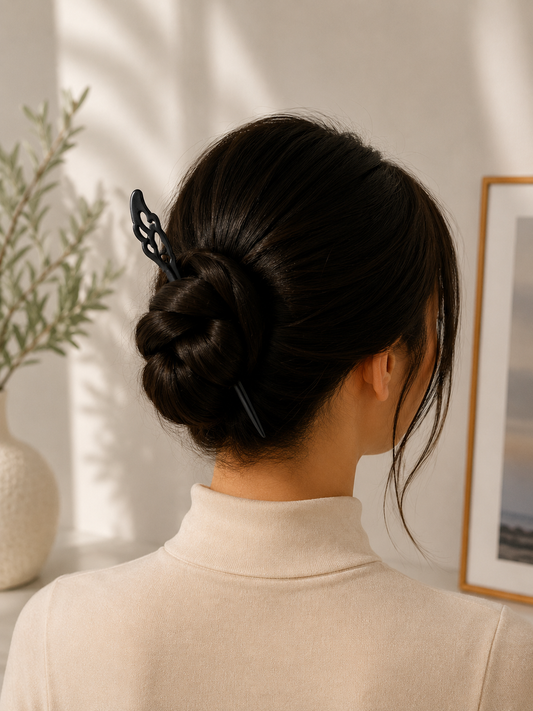 NEW! Black Wooden Hair Sticks (Sold In Pairs of Two) 10 Styles!!!
