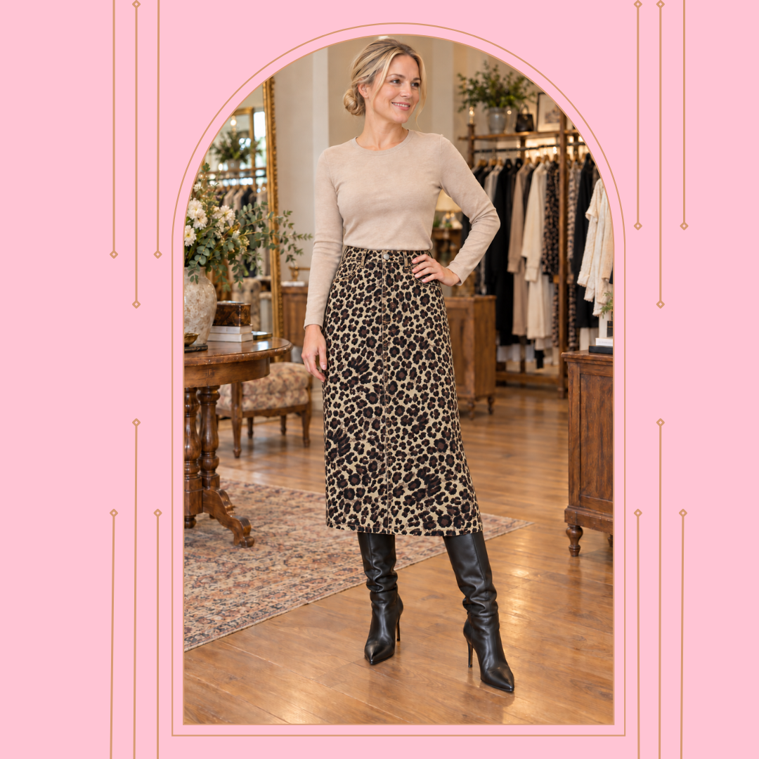 Brown Leopard #3  Skirt: XS & Small (FINAL SALE! Cannot Be Returned!)