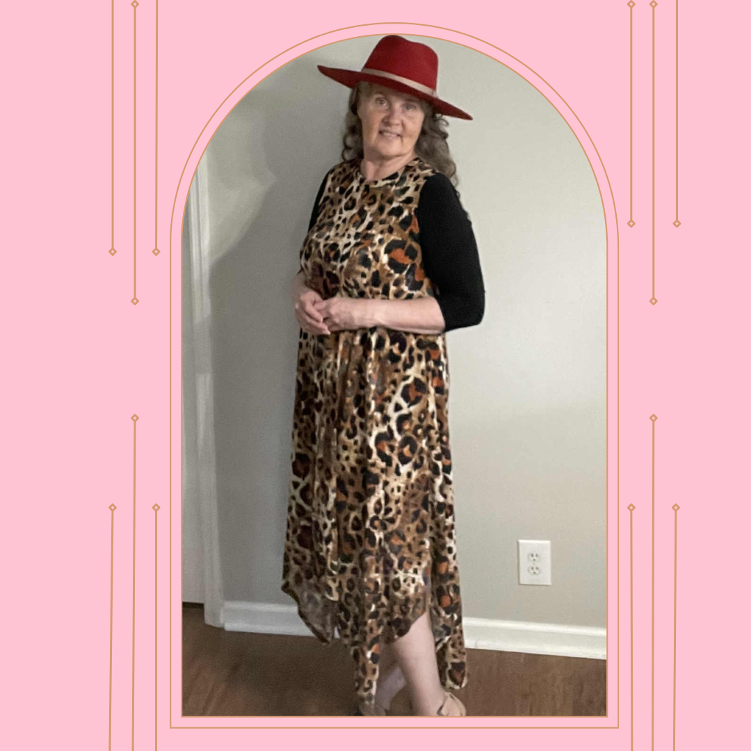 NEW! "Cheryl" Cheetah Print Dress: S-L