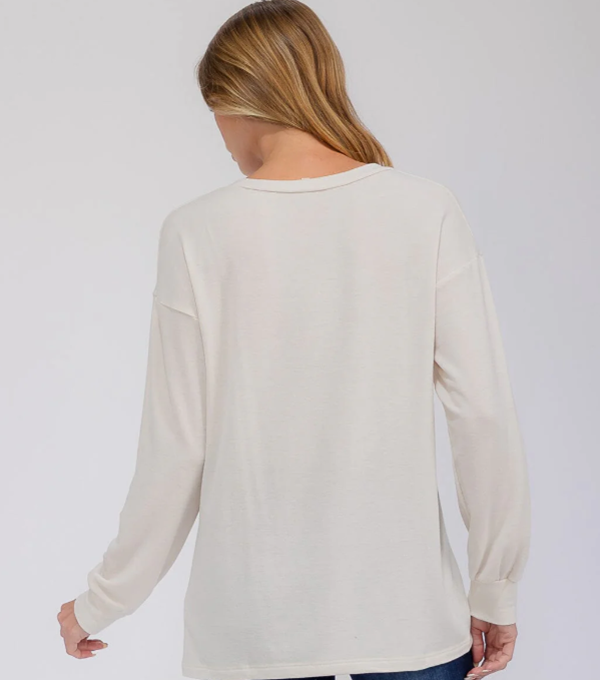 NEW! Oatmeal Leopard Top: S-L  Generous Fit!