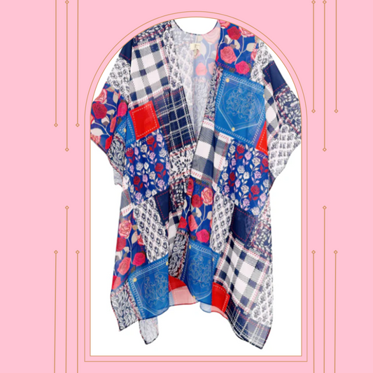 NEW~ Patchwork Coverup  S-3X  Arriving in Stock: 9/10