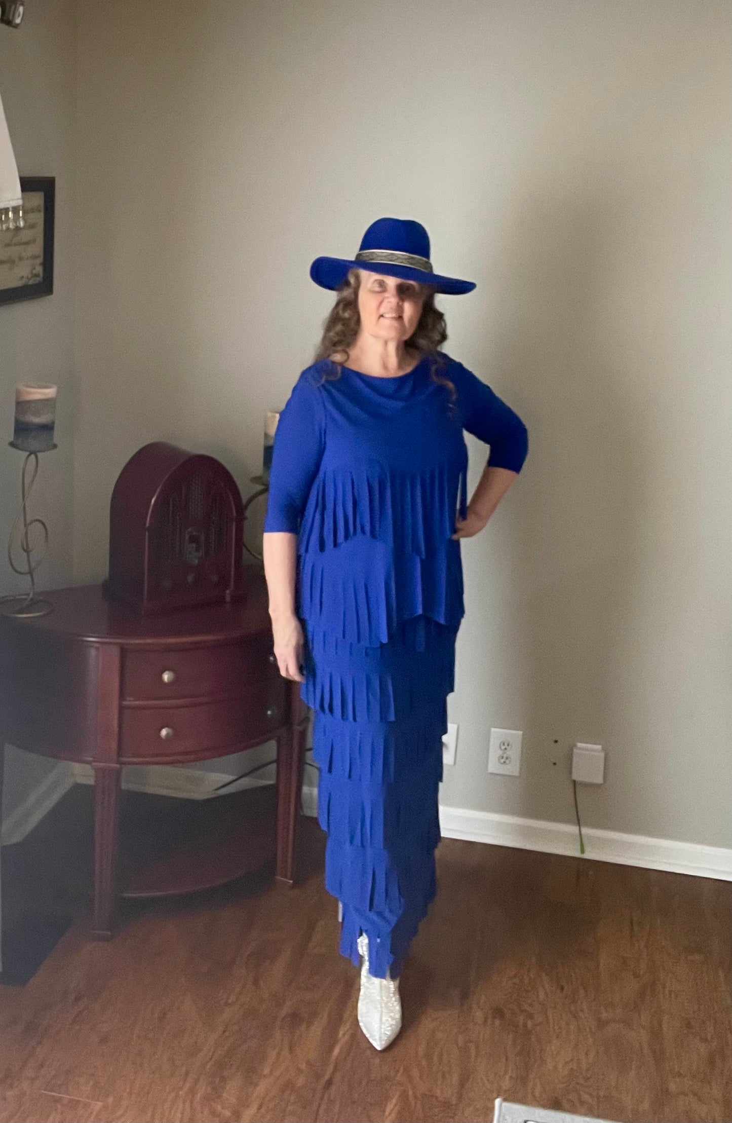 Pre-Order: NEW Royal Blue Carwash 2 Piece Set! M-3X  Arriving In Stock:  2/25