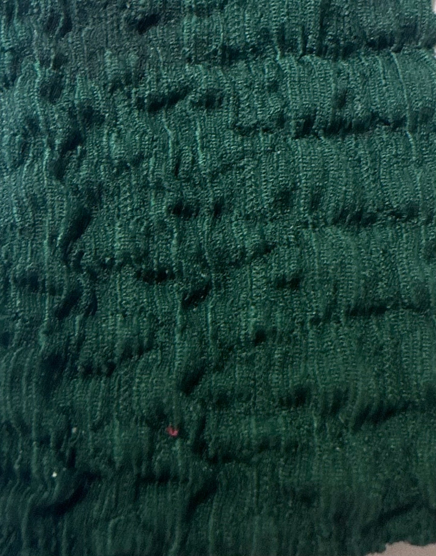 Pre-Order: "Holly"  Forrest Green (Textured) Dress: S-3X  (Arriving September)