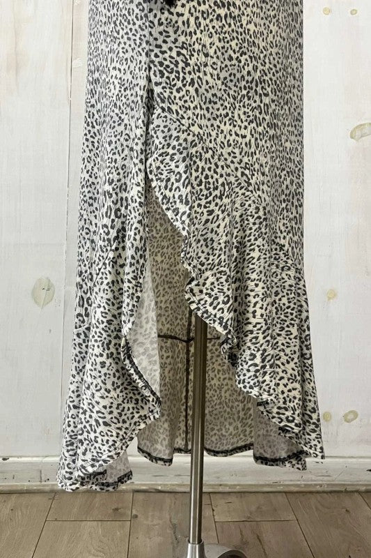 NEW! "Gracie" Gray Cheetah Plus Dress: 1X-3X  Arriving in Stock: 11/5