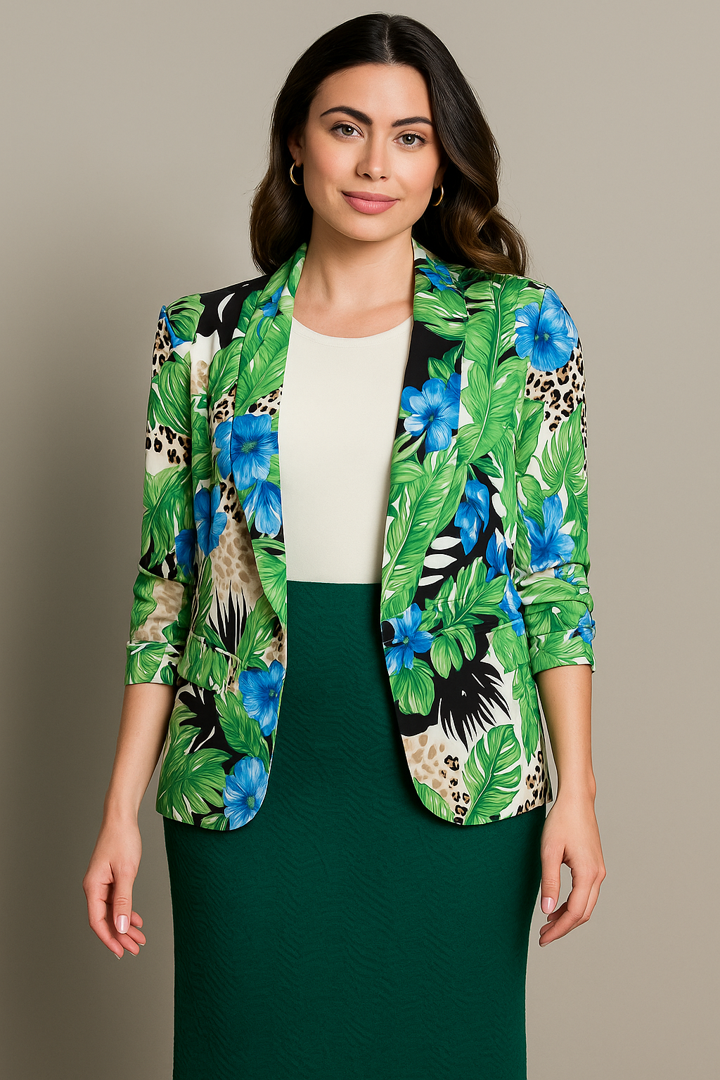 NEW! Green Floral Blazer: S-L  Arriving in Stock: 10/2