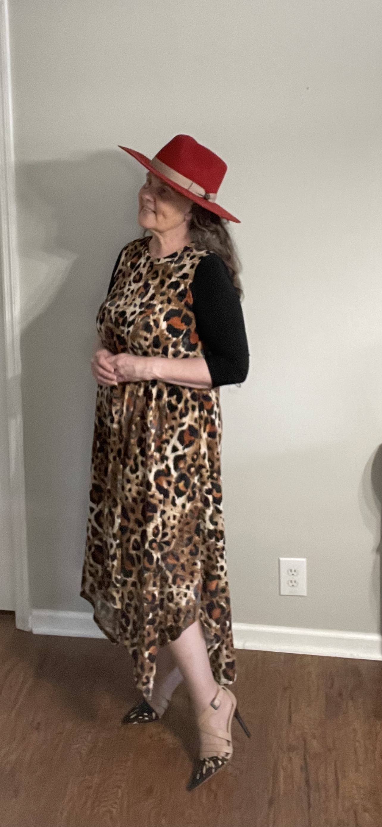 NEW! "Cheryl" Cheetah Print Dress: S-L