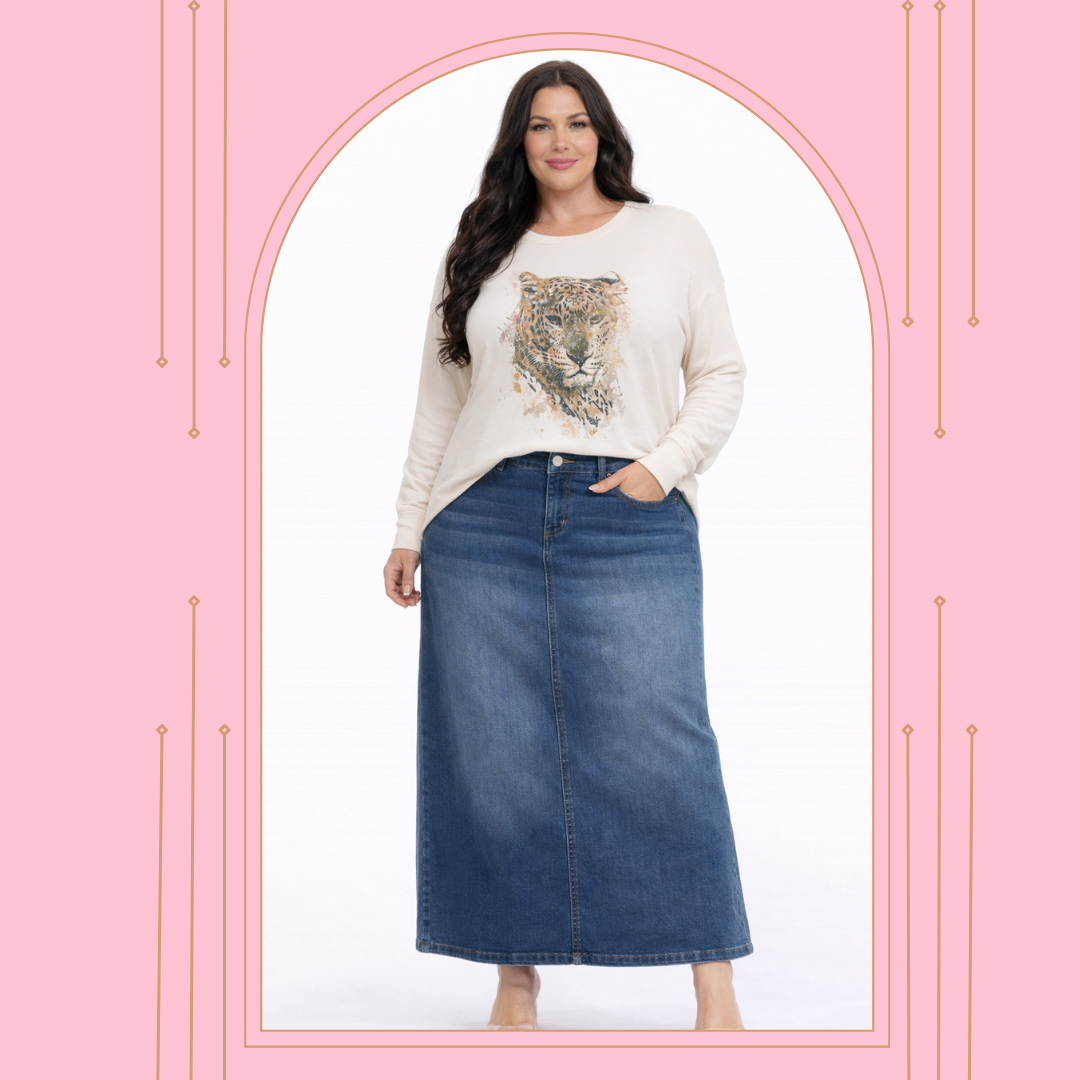 “Trudy” Indigo Wash #241 XS -5X