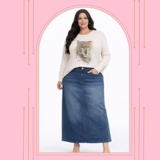 “Trudy” Indigo Wash #241 XS -5X