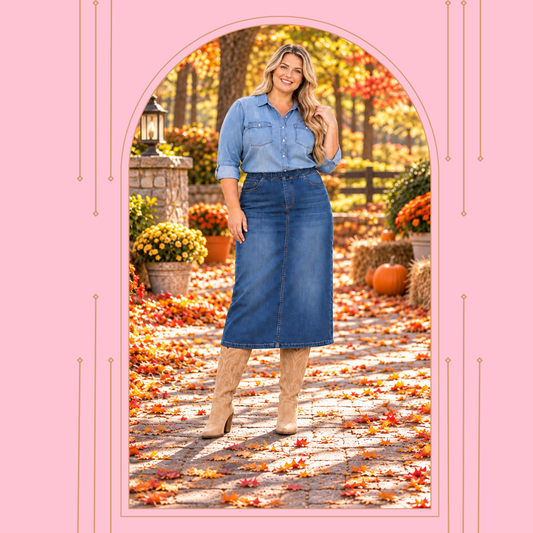 "Juliet"  Indigo Wash XS-3X  (Elastic Waist)