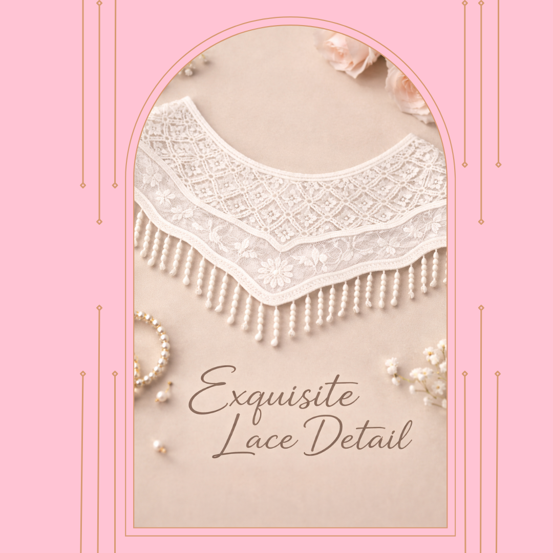 NEW! Ivory Lace Collar! Arriving in Stock: 3/12