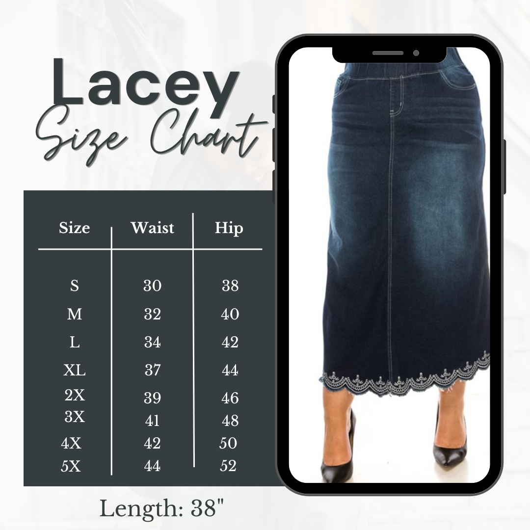4x jean skirt online