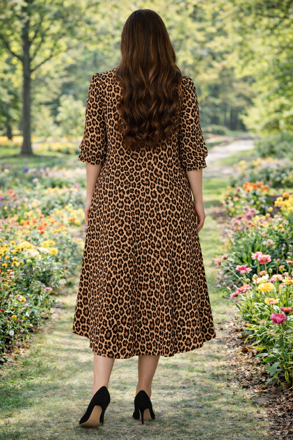 NEW! "Lisa" Leopard Print Dress: S-3X  Arriving in Stock: 4/16