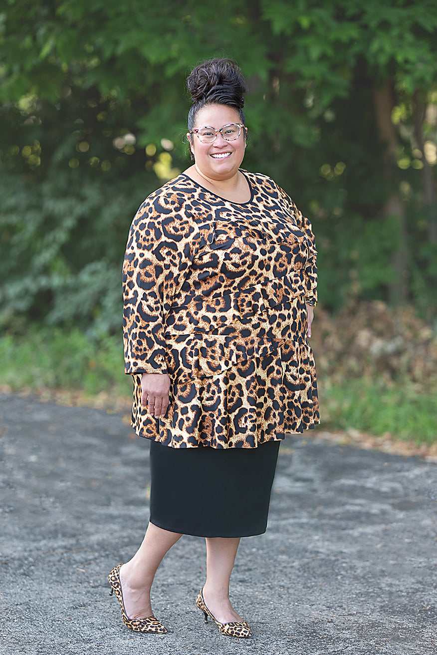 RC RED Polka Dot Ruffle TOP : Small Final Sale!  Cannot Be Returned!