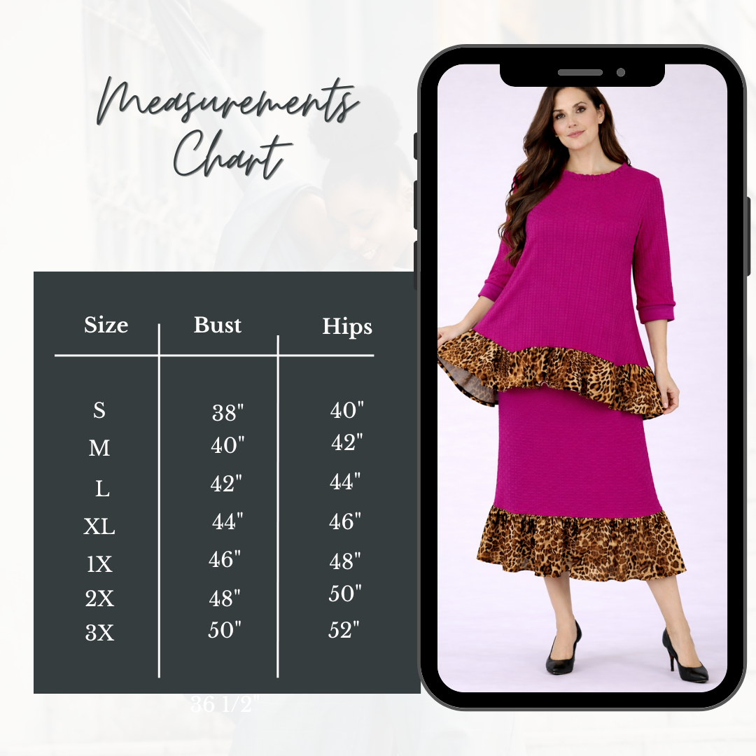 NEW! Magenta Honeycomb Two Piece Set: 1X - 3X
